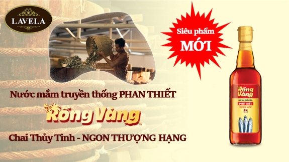 MỚI - NƯỚC MẮM TRUYỀN THỐNG RỒNG VÀNG 25N CHAI THỦY TINH